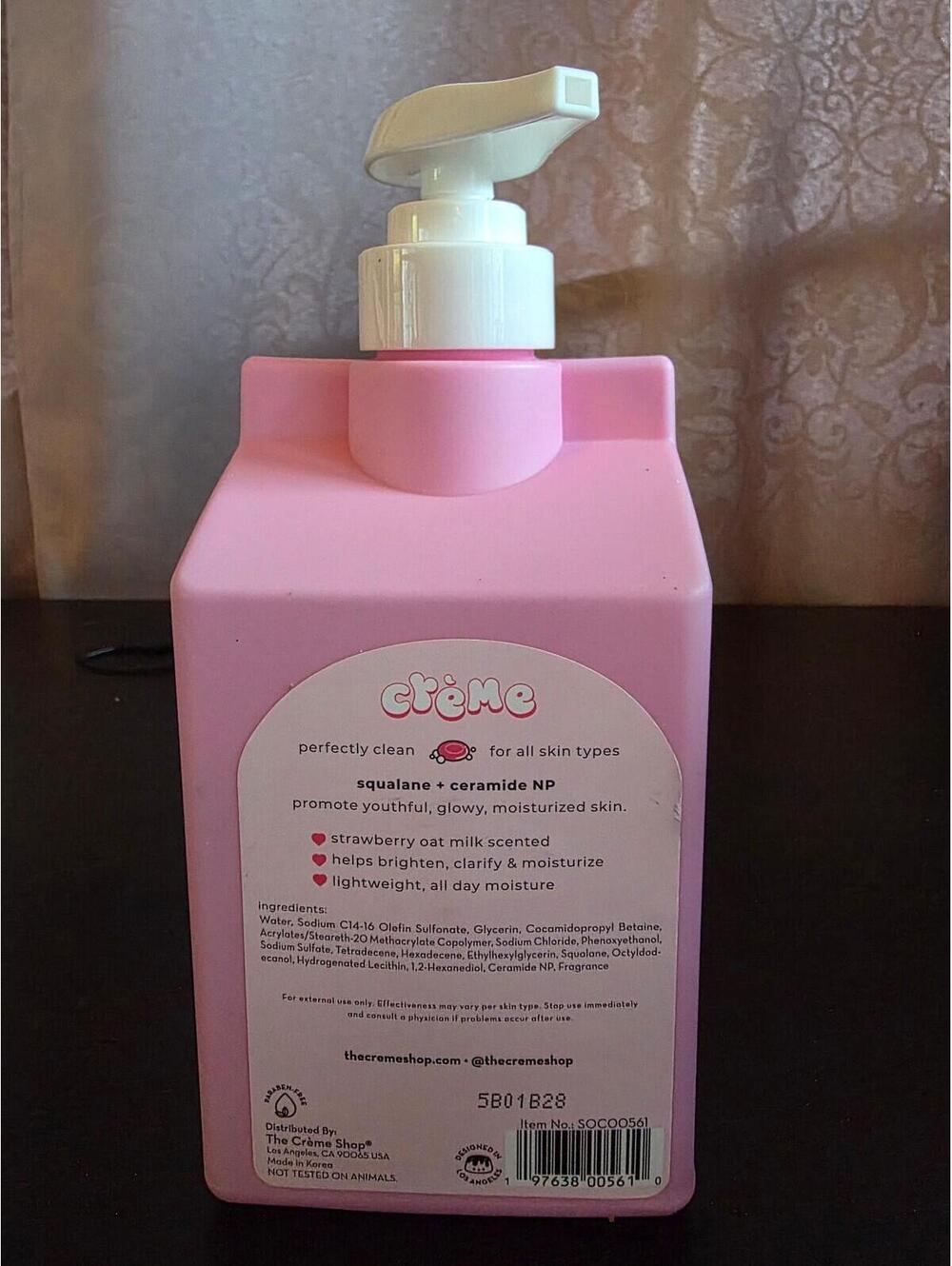 The Crème Shop Advanced Cleanse Body Cleanser – Strawberry Oat Milk – 16.9 FL OZ